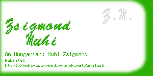 zsigmond muhi business card